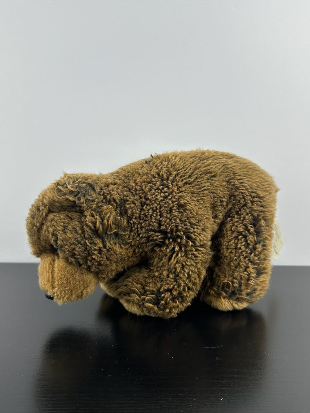 Bon Ton WWF World Wildlife Grizzly Bear 8” Realistic Brown Plush 1986